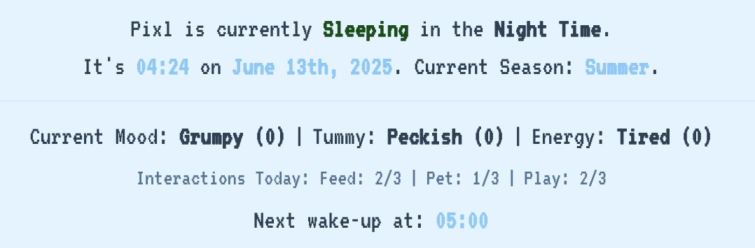 Pixl stats text summary